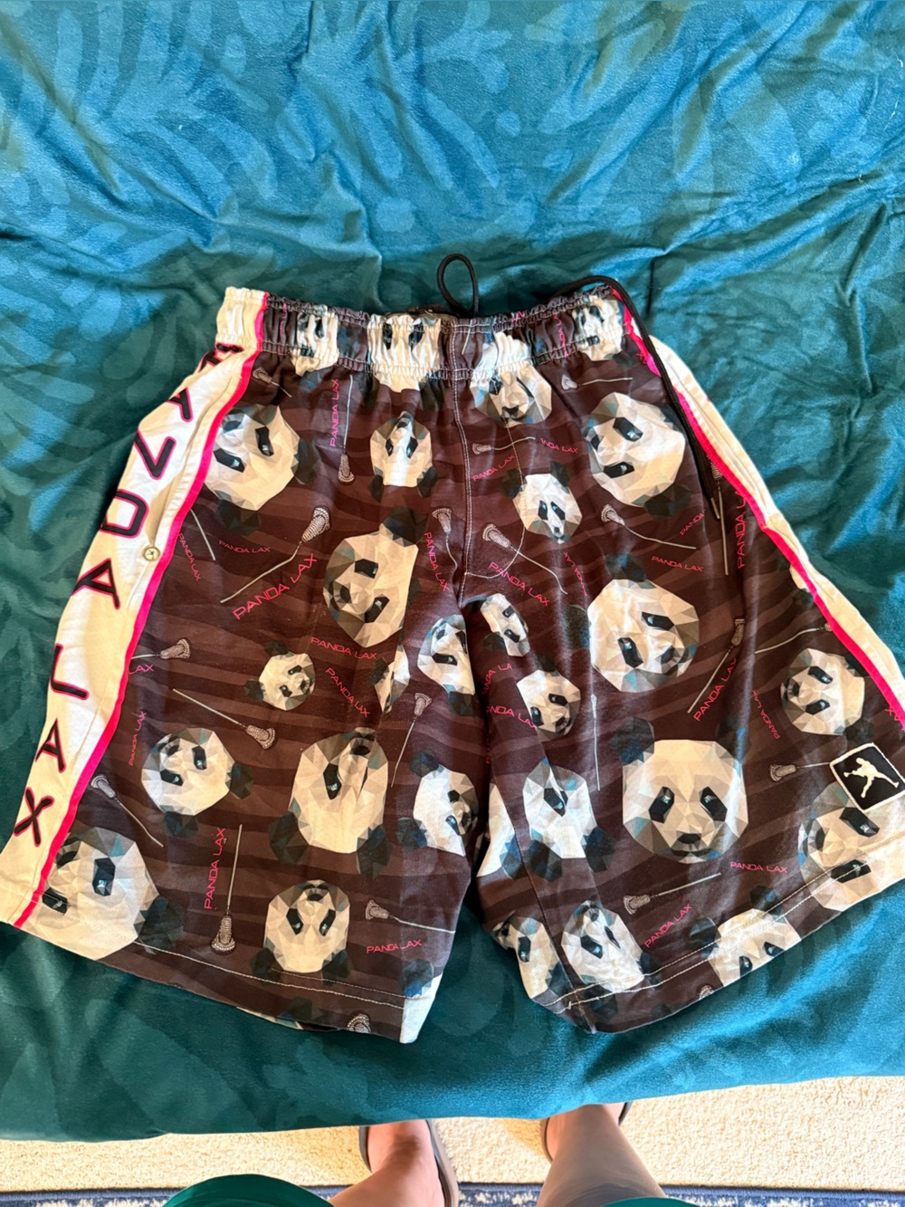 Lacrosse Unlimited- ‘Panda-Print” Lacrosse Short, Size S, Multi